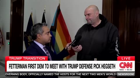 Fetterman Says He Is Unsure Why Meeting With Pete Hegseth Is 'Controversial To Anybody'