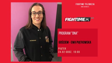 Ewa Piątkowska gościem programu "ONA" w telewizji FighTime HD