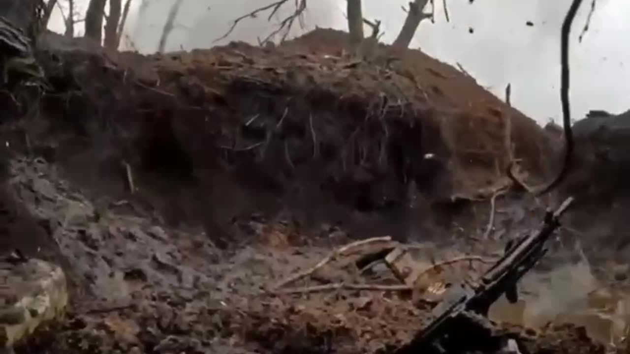 Recording of the Ukrainian trenches in Artemovsk (Bakhmut) from the camera of a militant