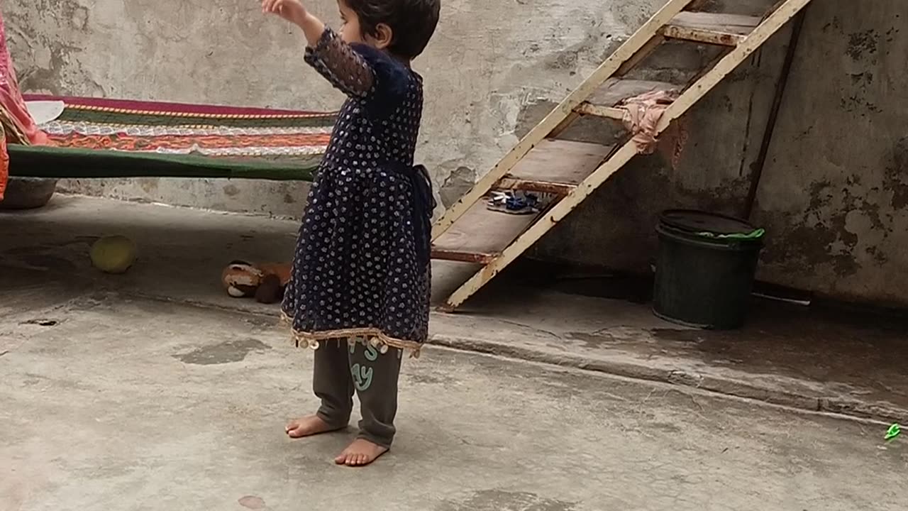 Little girl dancing