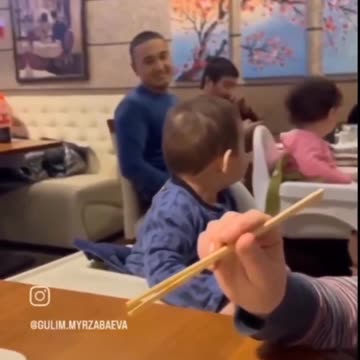 His smile and reaction