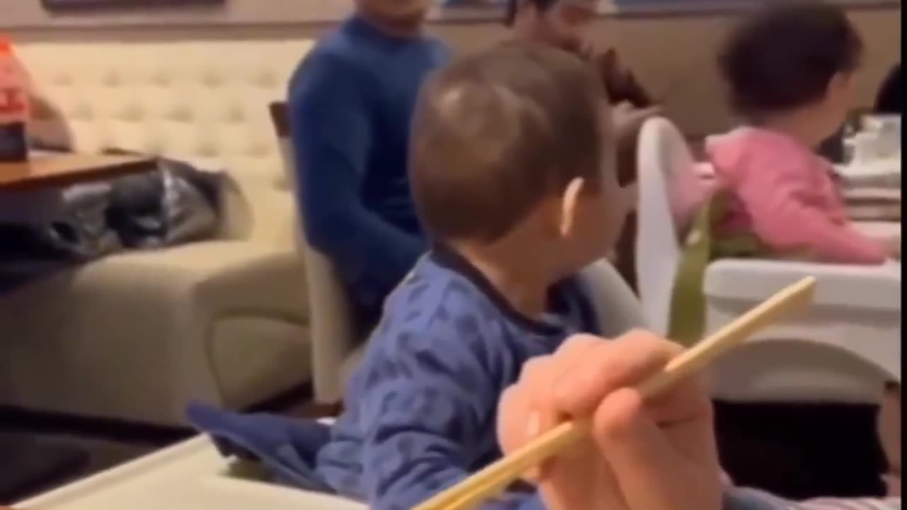 His smile and reaction