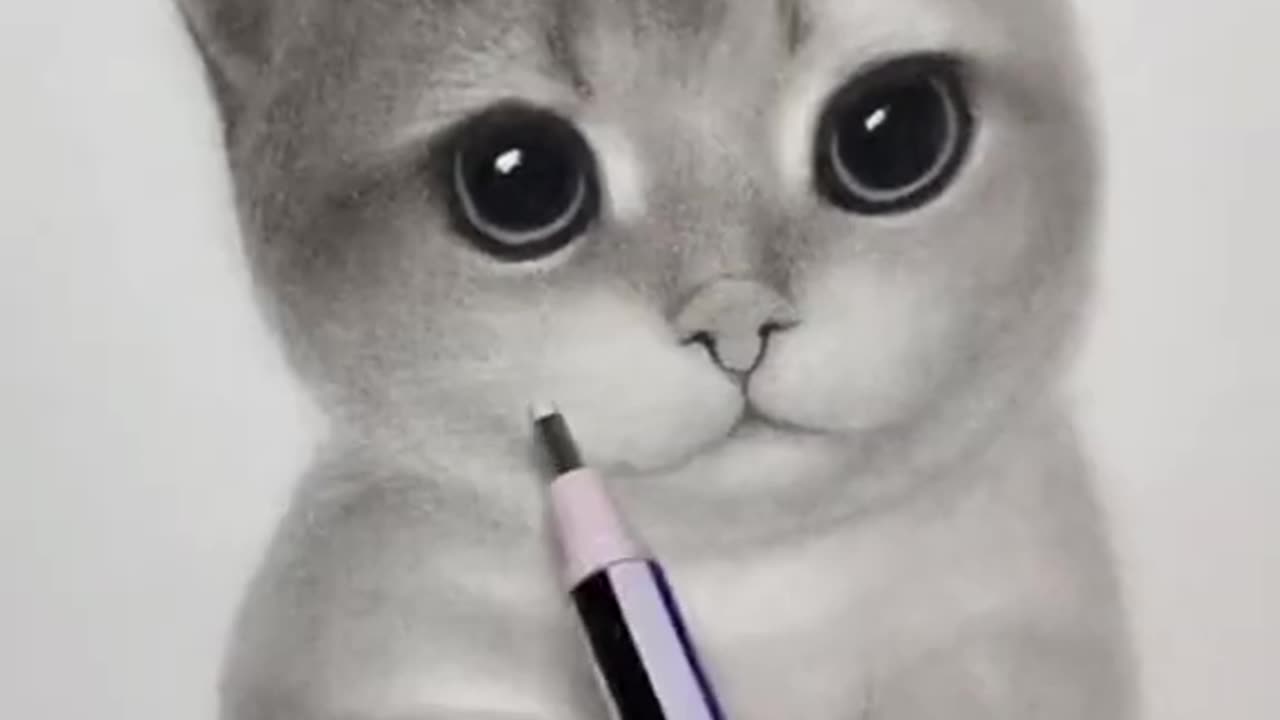 How to draw cat | Satisfying Créative Art #Shorts #art #draw #drawing #painting