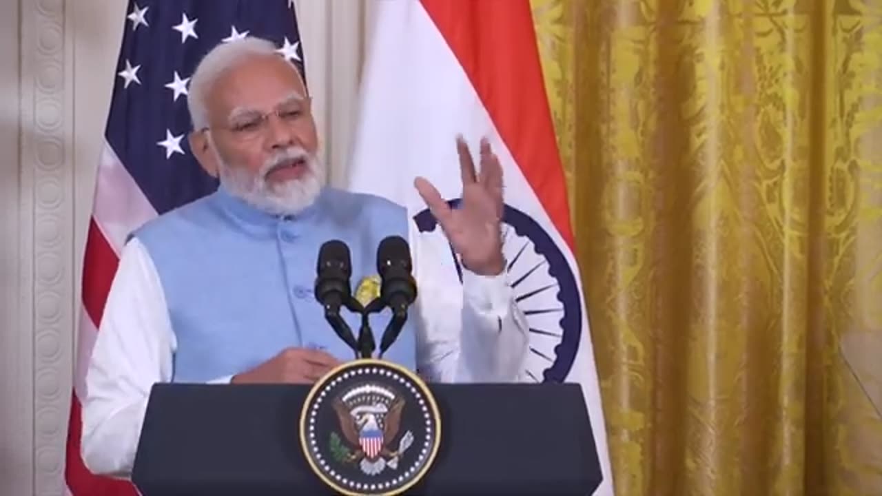 PM Modi & US President Joe Biden At The Joint Press Conference At White House