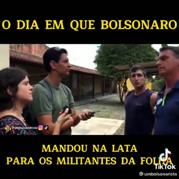 Bolsonaro Lacrando contra a Folha d SP