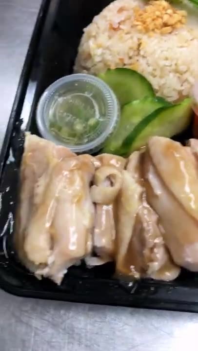 Singapore Style Hainanese Chicken Rice by Uncle Sung's in Orlando #shorts
