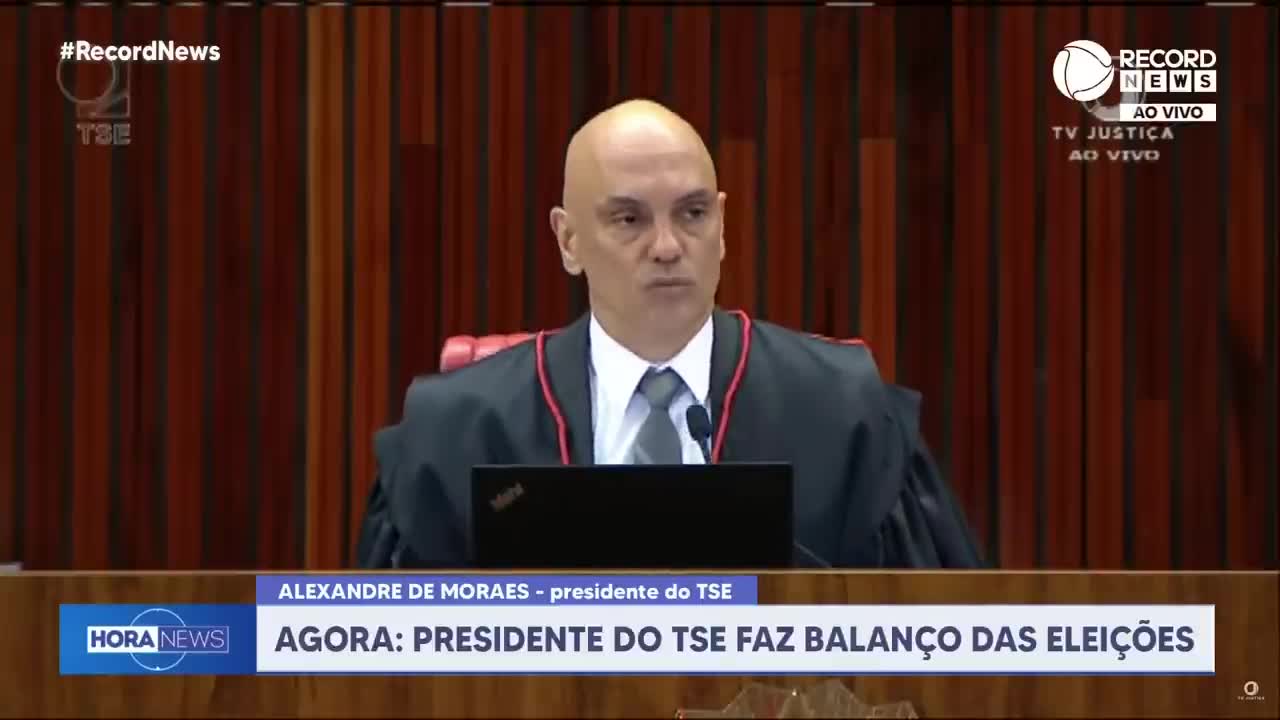 Alexandre de Moraes fala sobre manifestações após o resultado das eleições