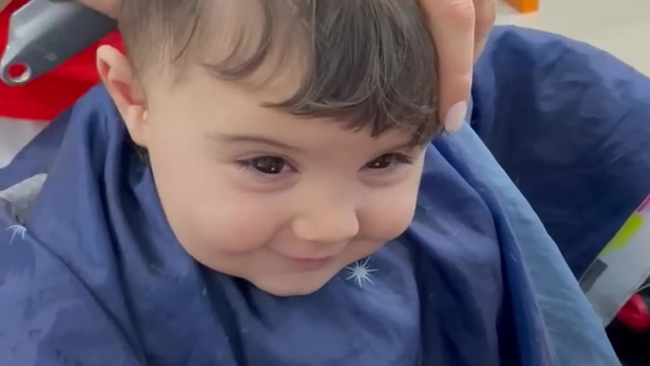 Cute Baby Gets Fresh New Cut