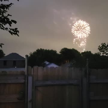 Fireworks and lightning