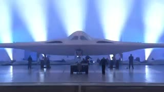 Air Force reveals the B-21 Raider intercontinental strategic bomber, produced by Northrop Grumman.