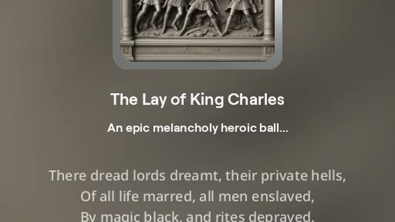 The Lay of King Charles Alternate version 2