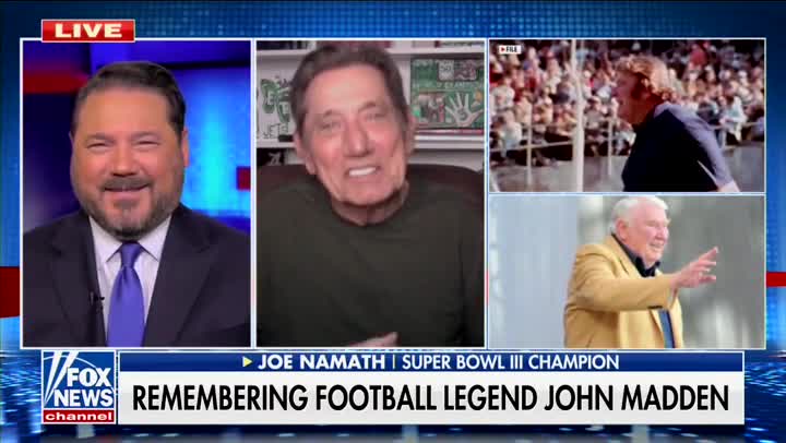 WATCH: Joe Namath Remembers John Madden with Ben Domenech on Fox News Primetime