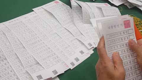 2017년 5.9대선 당시 개표소에서 촬영한 부정선거 증거 동영상.
