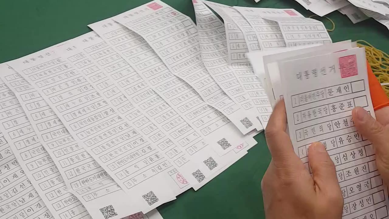 2017년 5.9대선 당시 개표소에서 촬영한 부정선거 증거 동영상.