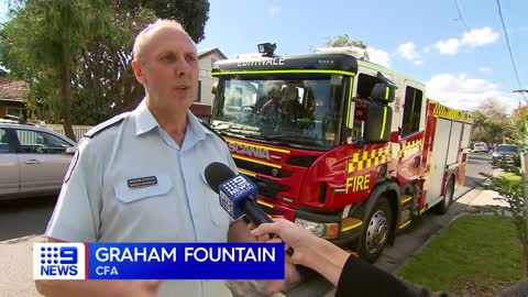 Children receive presents from local firefighters | 9 News Australia