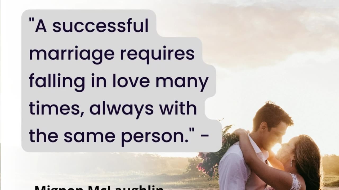 a successful marriage requires....