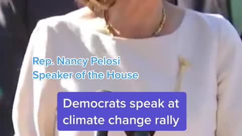 Democrats speak at climate change rally