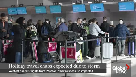 Winter storm creates Canadian travel chaos as WestJet cancels numerous flights again