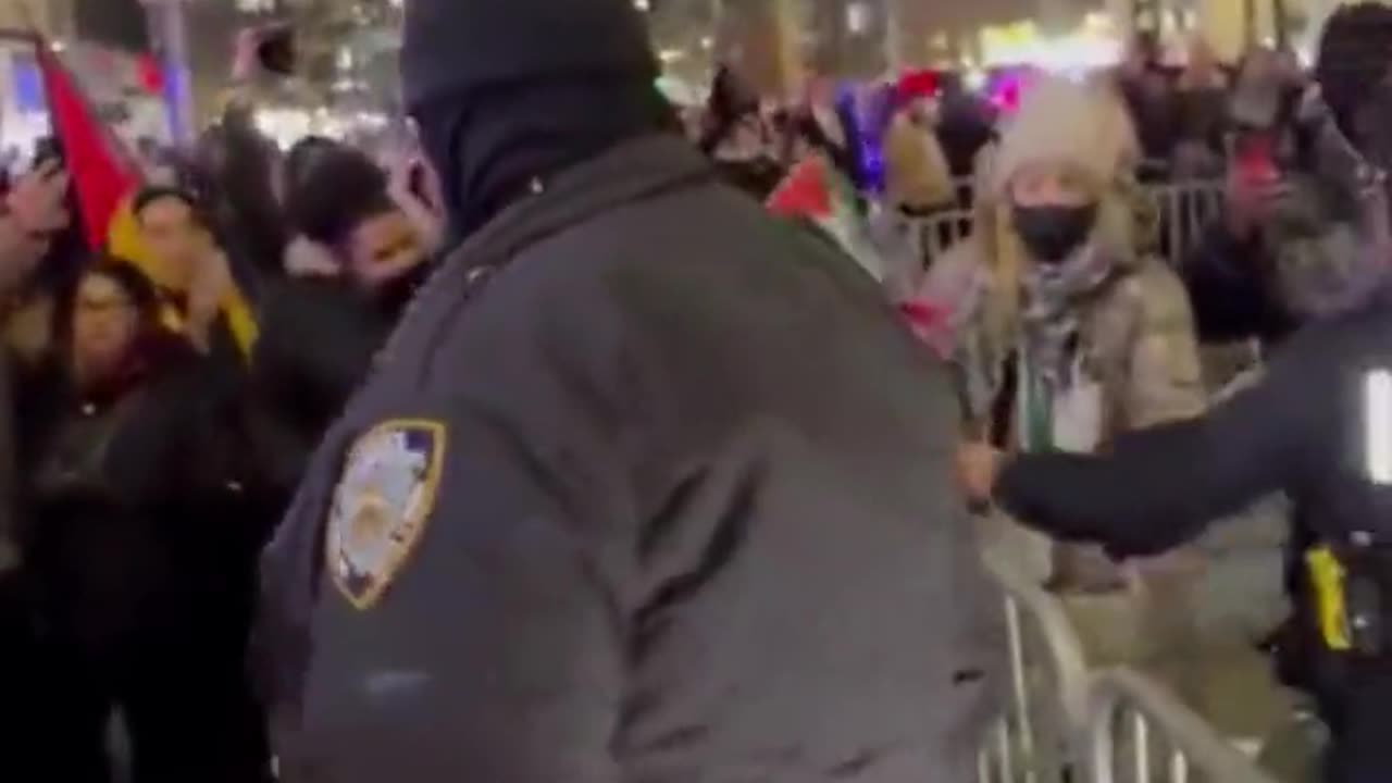 Pro-Palestine immigrants attack police in New York and are arrested.