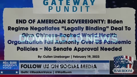 Steve Bannon & Linebarger: Biden Regime Negotiates Deal To Give WHO Full Authority Over US Pandemic Policies - 2/20/23
