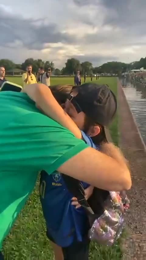 The people love Bolsonaro. And Bolsonaro loves the people.