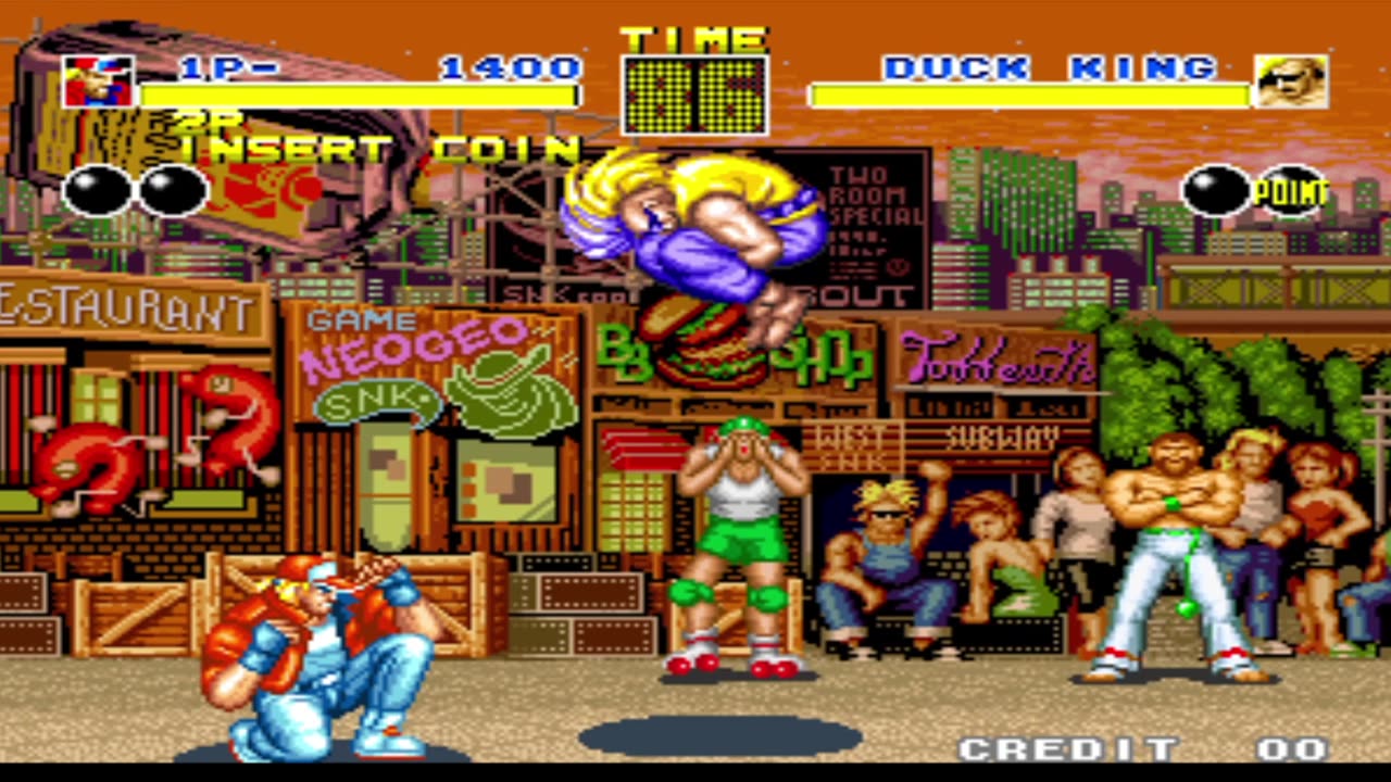 Terry Bogard vs Duck King