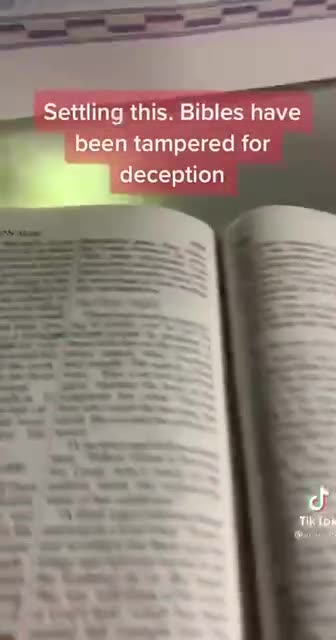 Tampered Bibles: Mark of the Beast, it's IN you, not on you