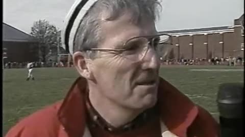 November 16, 1996 - Wabash College President Andy Ford at Halftime of Monon Bell Game