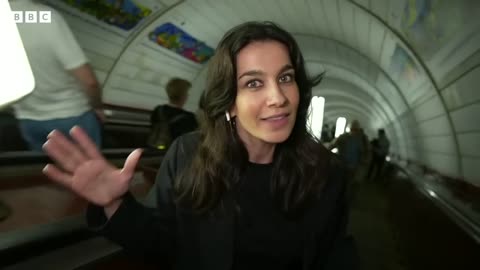 How Ukraine's metro stations are used for shelter during Rus
