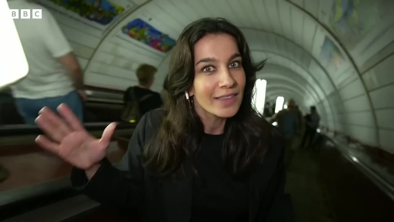 How Ukraine's metro stations are used for shelter during Rus