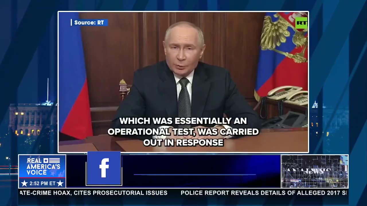 PUTIN ADMITS COMPLETING AN OPERATIONAL CAPABILITY TEST