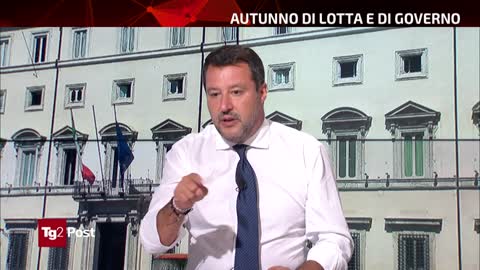 🔴 Sen. Matteo Salvini a "TG2 Post" del 06/09/2021.