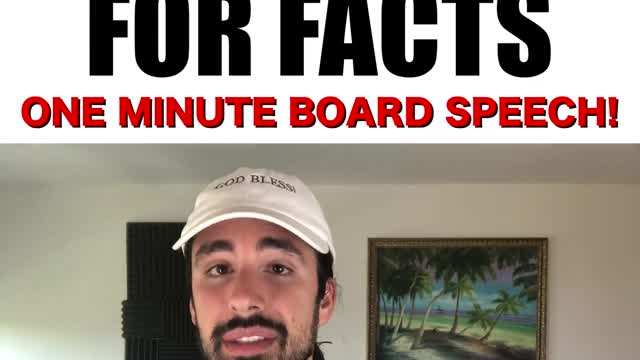 An0maly: Censored for Facts, One Minute Board Speech