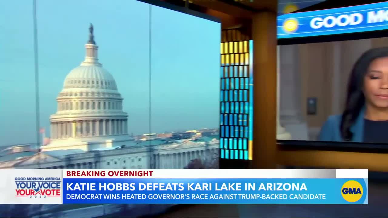 Democrat Katie Hobbs projected to win Arizona governor’s race l GMA