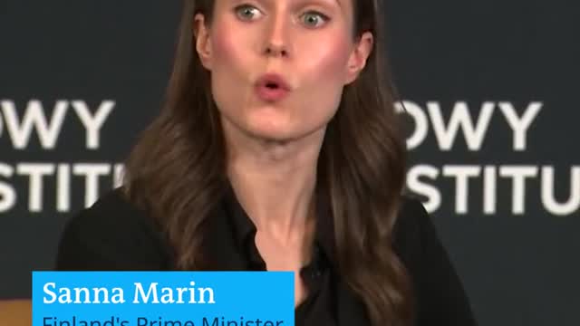 "We would be in trouble without the United States.", saysFinnish Prime Minister Sanna Marin