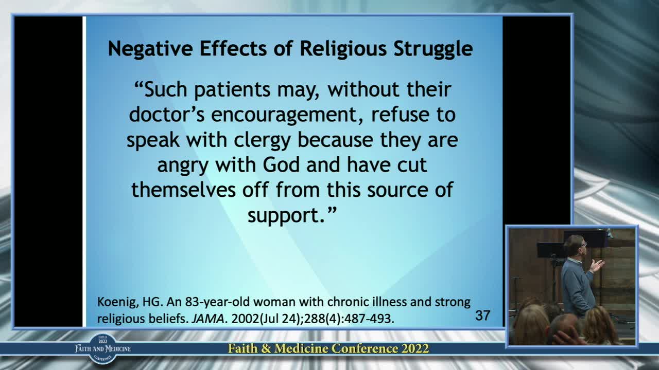 Faith and Medicine 2022, Walt Larimore, MD, Spiritual Assessments in Clinical Care: Are Your Patients in “The LORD’s LAP”?