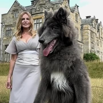 قلعه بزرگ با نگهبانی شبیه گرگ