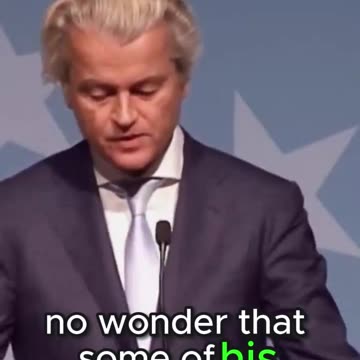 🔥 Geert Wilders 🔥 Take on Islam "Islam my friends is indeed evil"