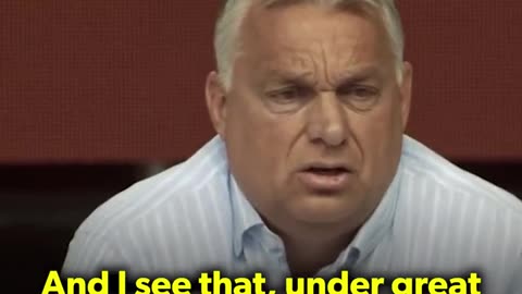 Orban points on western europe