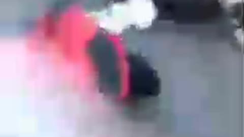 Lady with walker trampled by the Canadian SS, seriously F*#K Trudeau's illegal State of emergency.