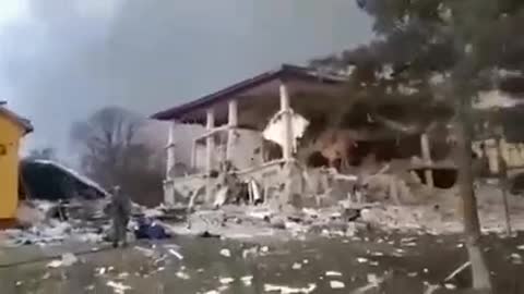 New footage from the Yavorovsky range after the strike