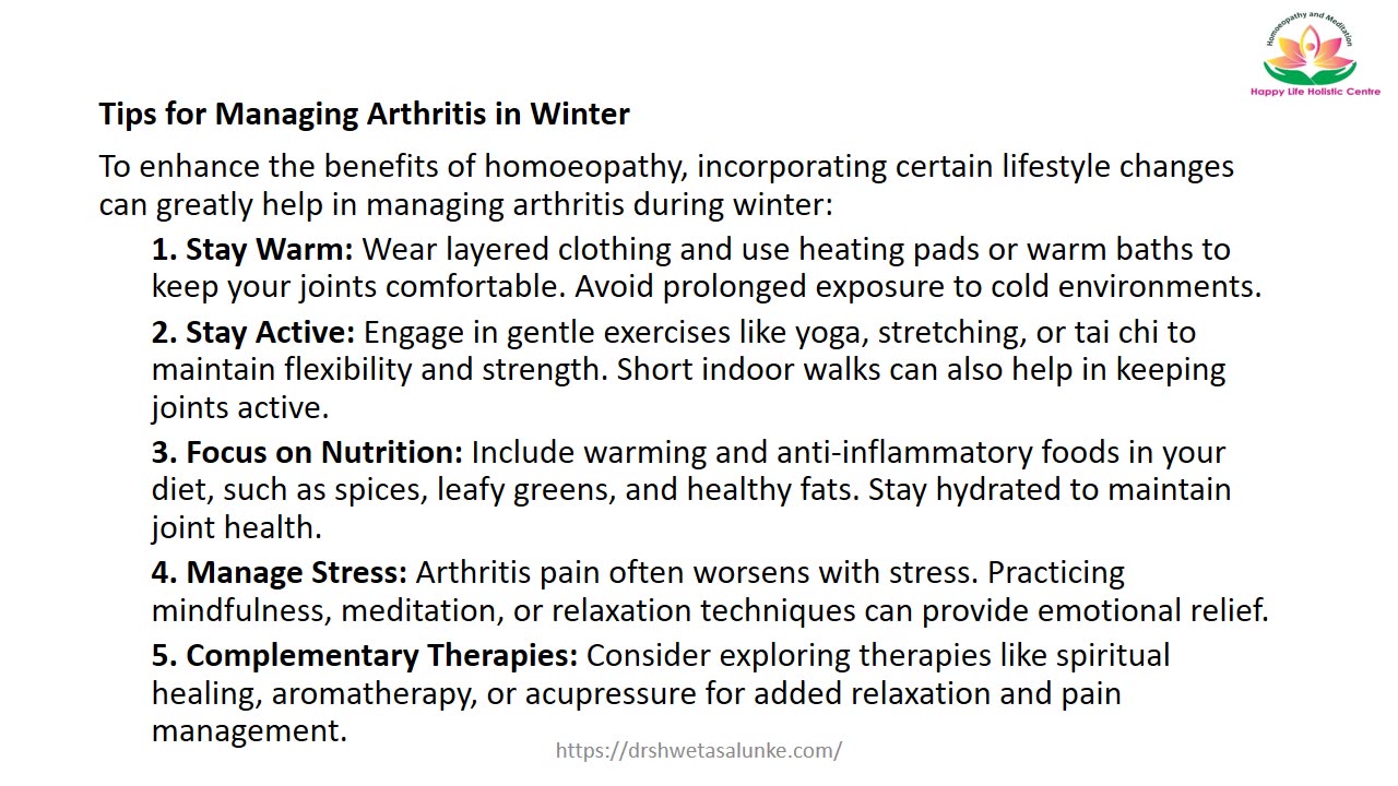 Arthritis in Winter: Heal with Homeopathy