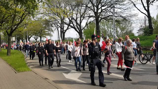 3.05.2022 r. Msza Święta, Przemowy i Marsz Pamięci - Ś.P. #Doktor Z. #Hałat, #Wrocław cz. 17/17