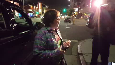 Andy Milonakis chatting it up with paparazzi