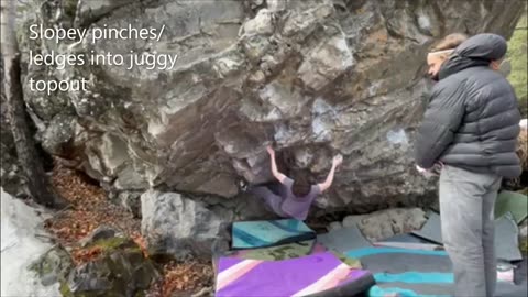 Small Sesh at the Chickaloon boulders (v11 Proj)