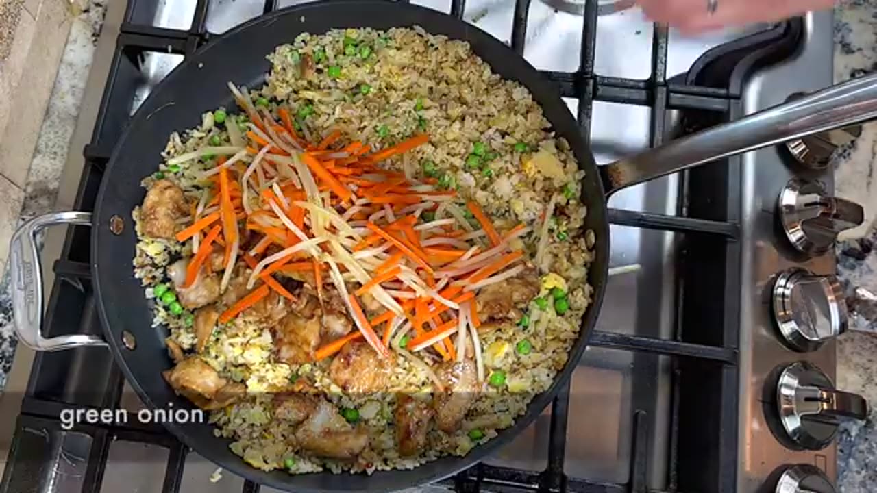 Chicken Fried Rice Recipe | How To Make Simple Fried Rice At Home | Cook Rice For Fried Rice