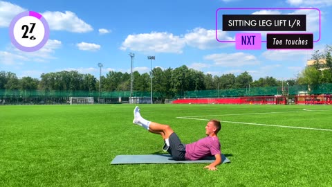 core workout for footballers