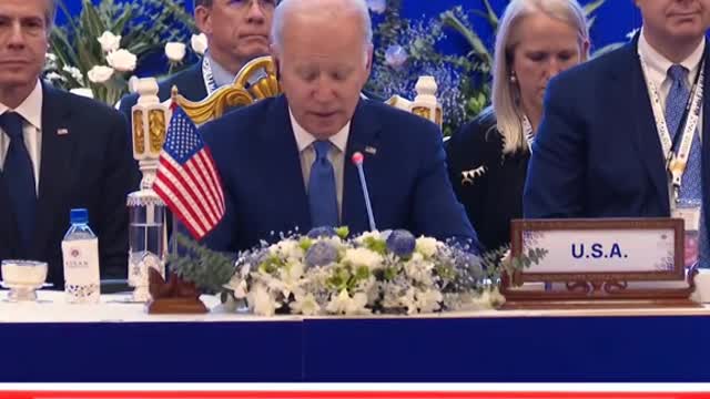 the meeting moment of the Indonesian president with the President of the United States Joe Biden