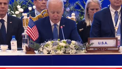 the meeting moment of the Indonesian president with the President of the United States Joe Biden