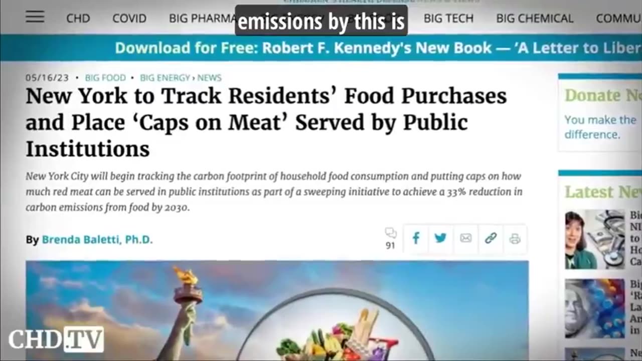 FOOD FASCISM - NYCITY TO BEGIN TRACKING FOOD PURCHASES & IMPOSING CAPS ON RED MEAT